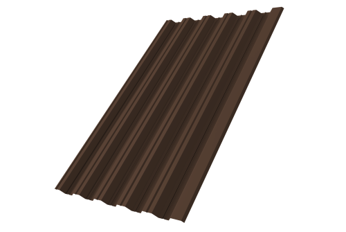 Профнастил НС35R 0,5 Satin RAL 8017 шоколад