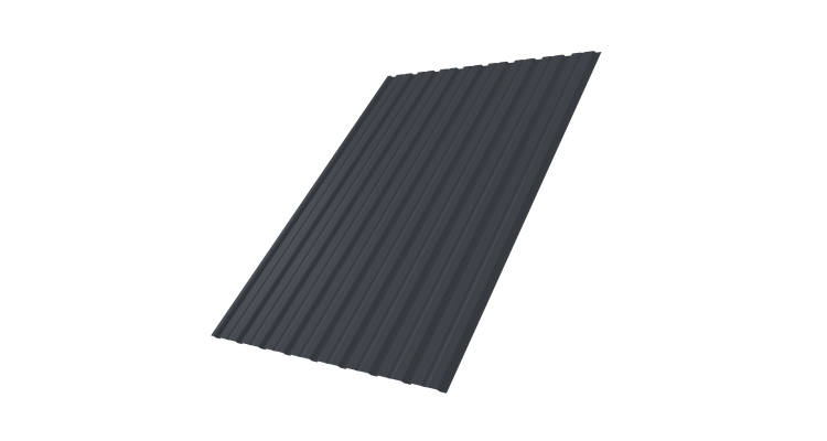 Профнастил С10В 0.45 PE-Double RAL 7024 мокрый асфальт