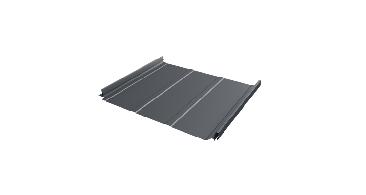 Кликфальц Pro Line Grand Line 0,5 Velur X с пленкой на замках RAL 7024 мокрый асфальт