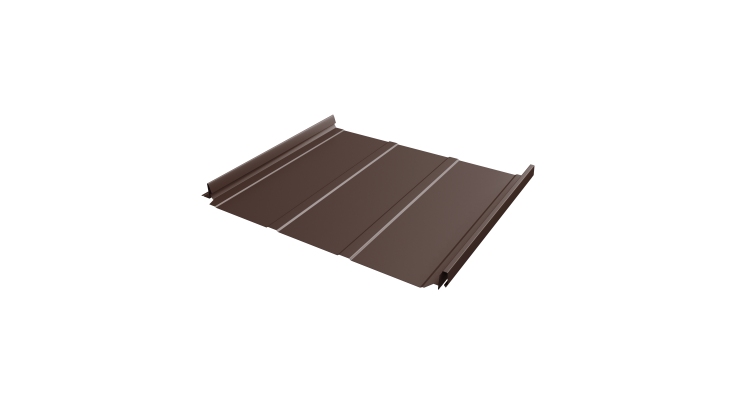 Кликфальц Pro Line Grand Line 0,5 Velur X с пленкой на замках RAL 8017 шоколад