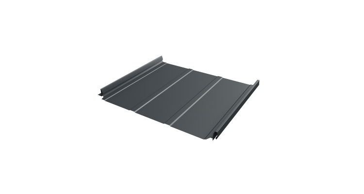 Кликфальц Pro Line Grand Line 0,45 Drap с пленкой на замках RAL 7016 антрацитово-серый