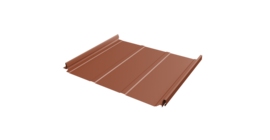 Кликфальц Pro Line Grand Line 0,45 Drap с пленкой на замках RAL 8004 терракота