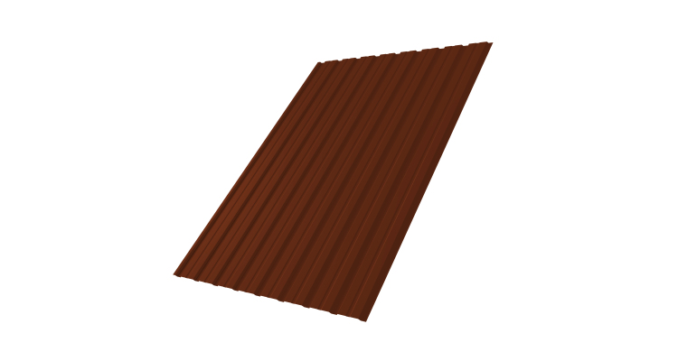 Профнастил С10В 0.45 PE RAL 3009 оксидно-красный
