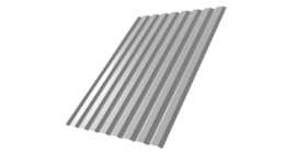 Профнастил С20А 0.45 PE RAL 9006 бело-алюминиевый