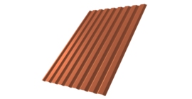 Профнастил С20А 0.5 Satin RAL 8004 терракота