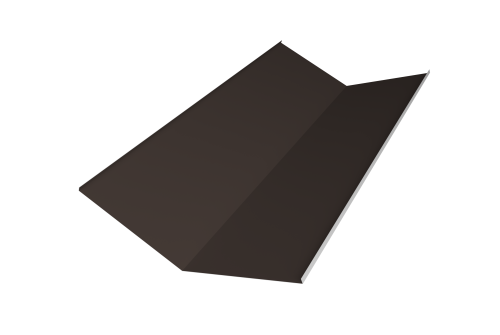 Планка ендовы нижней 300х300 0,5 PurLite Matt RR 32 темно-коричневый (2м)