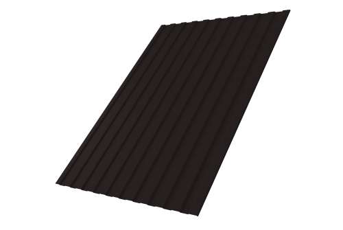 Профнастил С8A 0,5 Satin Matt TX RAL 9005 черный