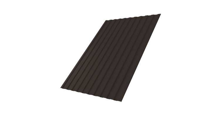 Профнастил С8A 0,5 Drap RR 32 темно-коричневый