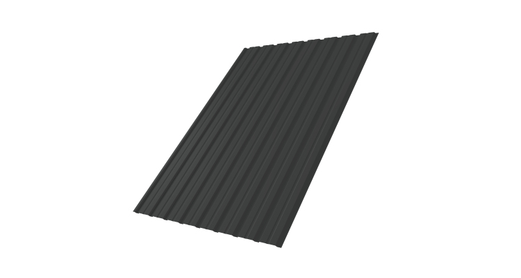 Профнастил С10В 0.5 Satin с пленкой RAL 7016 антрацитово-серый