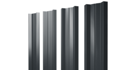 Штакетник М-образный А с прямым резом 0.45 Drap TX RAL 7016 антрацитово-серый