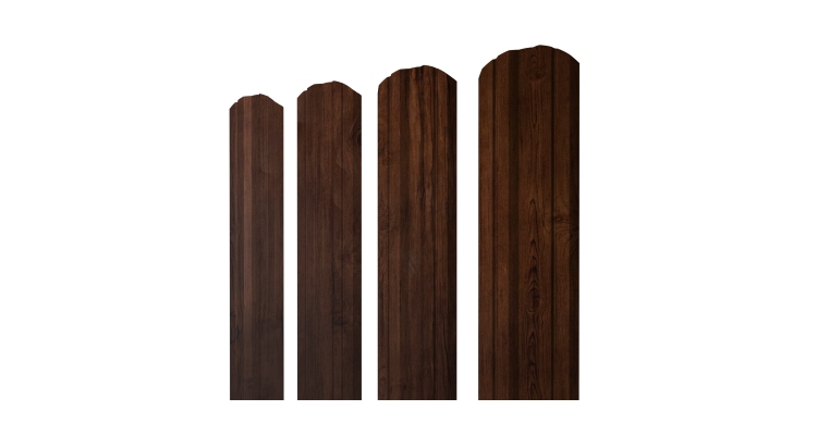 Штакетник Twin фигурный 0,4 Print Premium Cherry Wood Fresh TwinColor