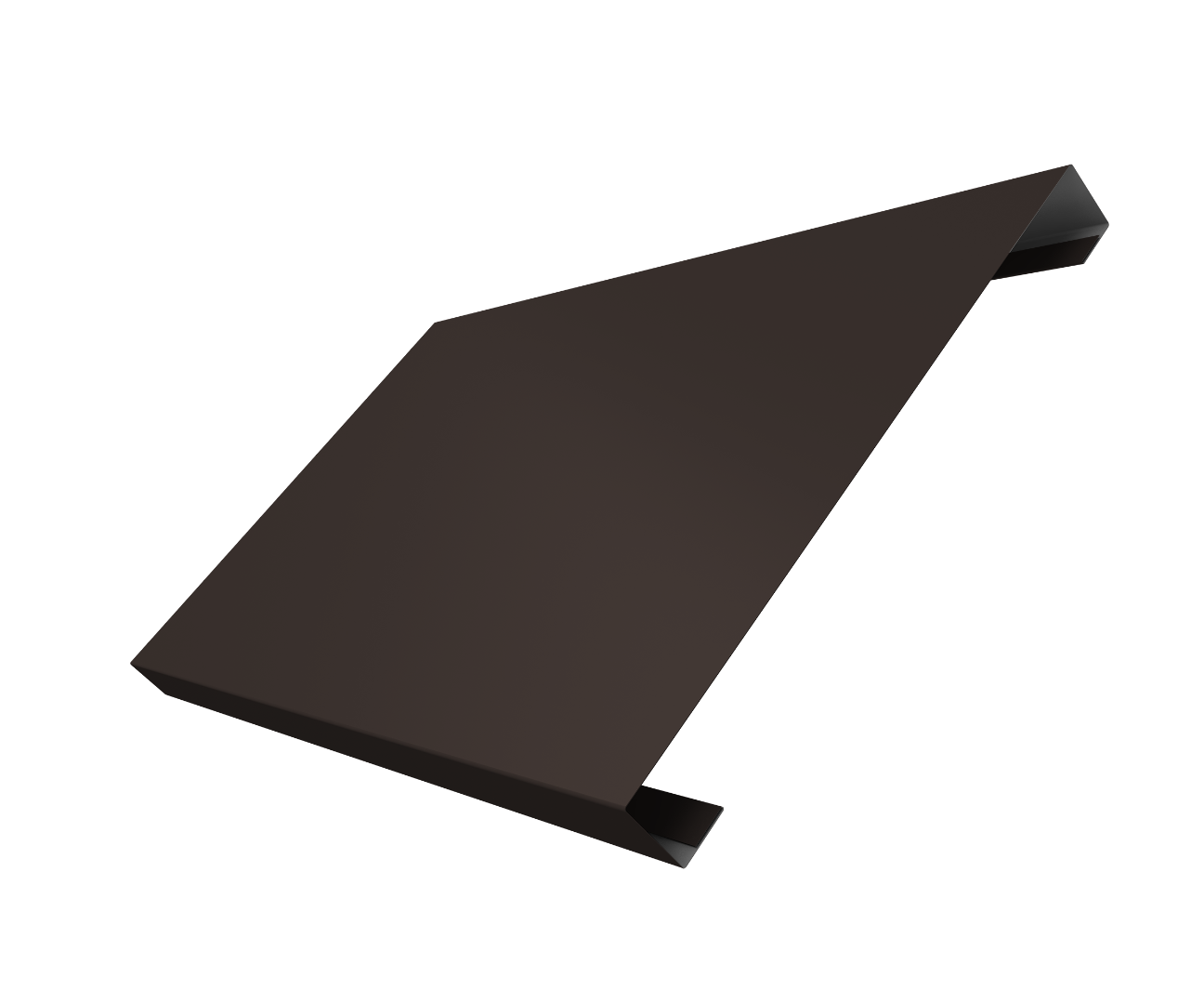 Ламель лицевая 200 забора жалюзи Texas 0.5 Satin с пленкой RR 32 темно-коричневый