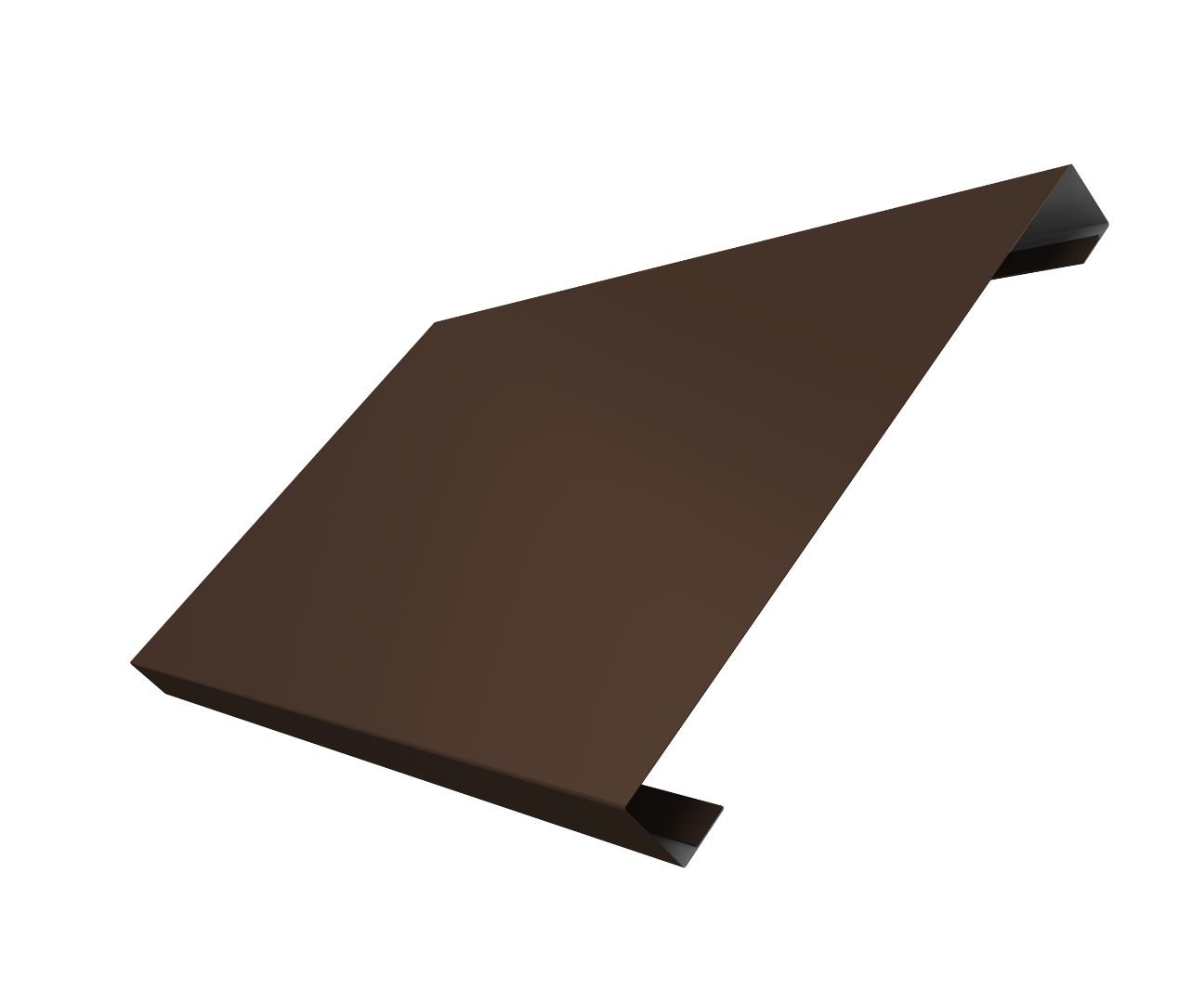 Ламель лицевая 200 забора жалюзи Texas 0.5 Satin Matt TX RAL 8017 шоколад