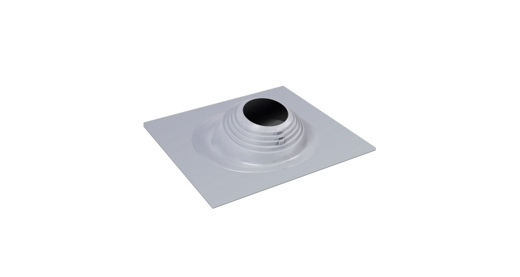 Проходной элемент MF CN угловой №6 (200-280мм) +240 силиконовый (металлический окрашенный фланец) серебро