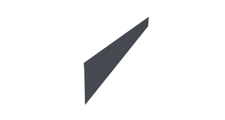 Ламель забора жалюзи Palermo 0,45 Drap-double TX RAL 7024 мокрый асфальт