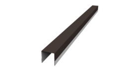 Планка вертикальная обратная для забора жалюзи Palermo 0,5 Rooftop Бархат RR 32 темно-коричневый (3м)