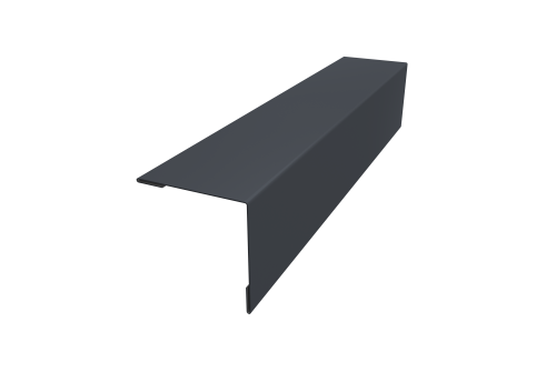 Планка завершающая 50х50 жалюзи Milan 0,45 Drap RAL 7024 мокрый асфальт (2м)