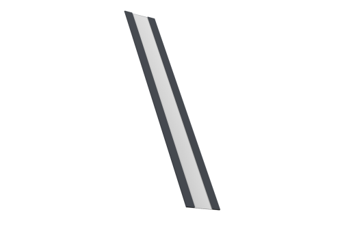 Крепежная планка жалюзи Milan, Milan Slim, Tokyo 0,45 Drap RAL 7024 мокрый асфальт (2,5м)